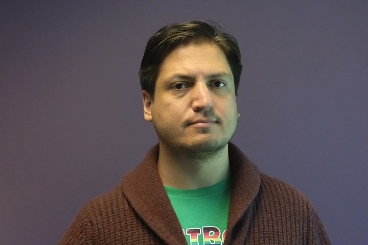 Matt Wojtowicz presenting at a tech conference